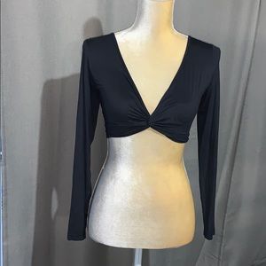 SOLD!!! Black Soft Crop top